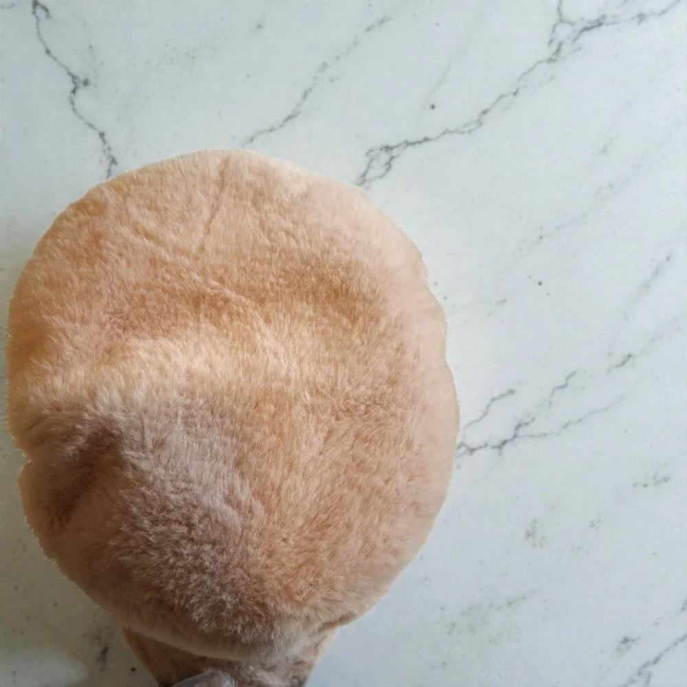 Juicy Couture Pink Faux-Fur Rhinestone Cabbie NWT